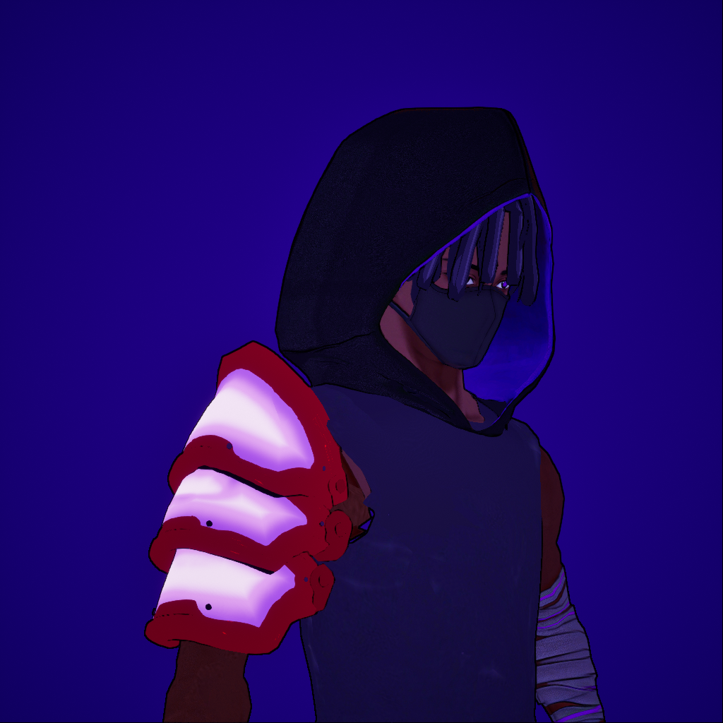 Hooded game protagonist